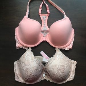 2/$34 Body by Victoria Lace Racerback &Classic EUC